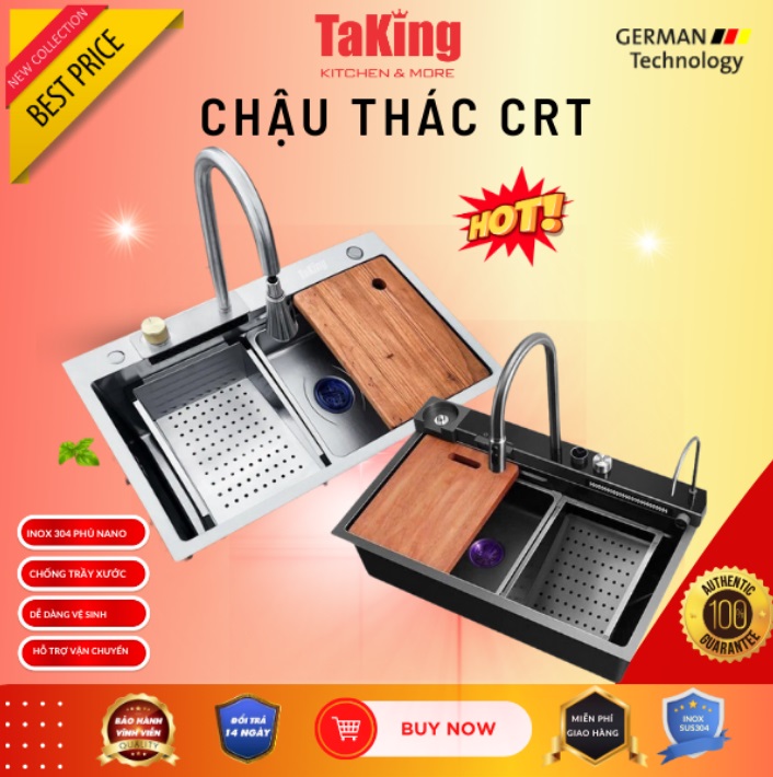 CHẬU THÁC CRT INOX TAKING