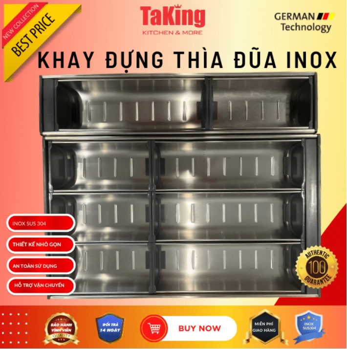 KHAY ĐỰNG THÌA, ĐŨA INOX TAKING