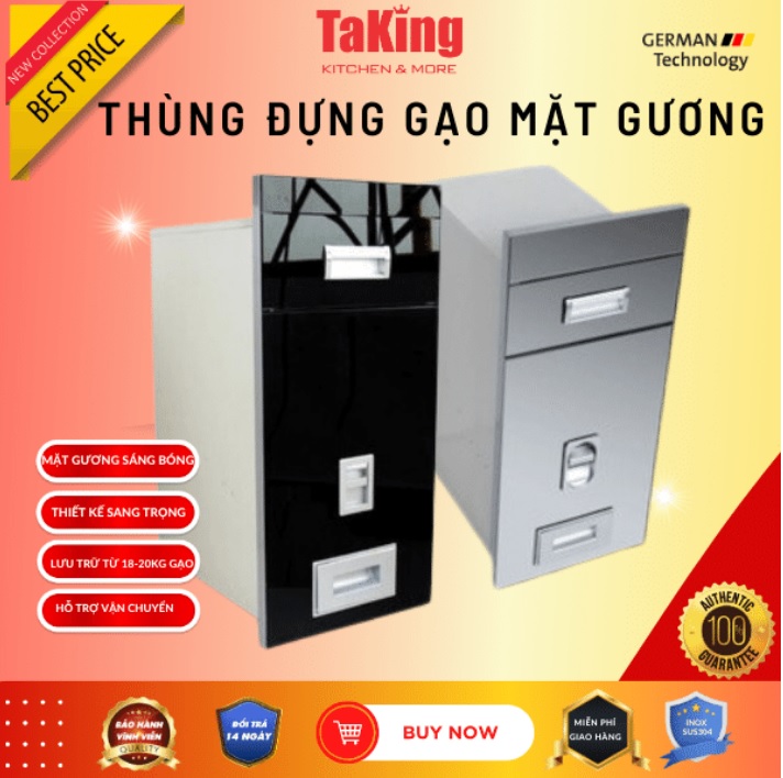 THÙNG GẠO MẶT GƯƠNG CƯỜNG LỰC TAKING