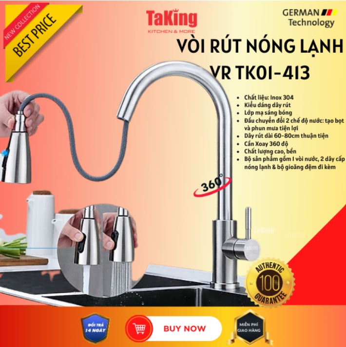 VÒI RÚT NÓNG LẠNH - VR TK01-413 TAKING